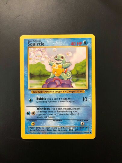 squirtle 63/102 1998