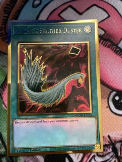 Yugioh Harpie/'s Feather Duster MAGO-EN042 MAXIMUM GOLD ~ IN HAND